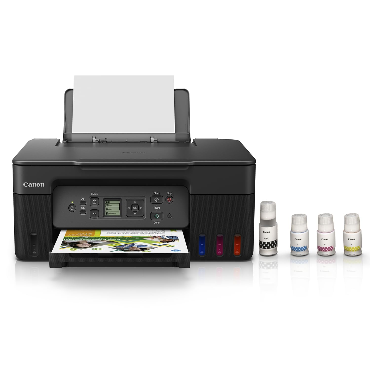 Canon PIXMA MegaTank G3770 BK All-in-one WiFi Inktank Colour Printer with 2 Years Standard Warranty