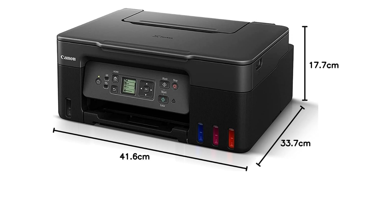 Canon PIXMA MegaTank G3770 BK All-in-one WiFi Inktank Colour Printer with 2 Years Standard Warranty