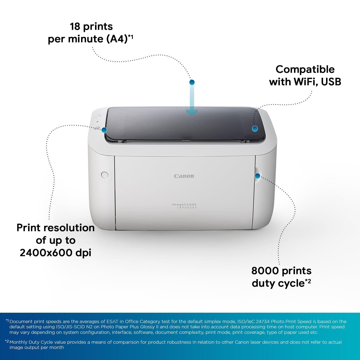 Canon LBP6030W Image Class Single Function Laser Printer