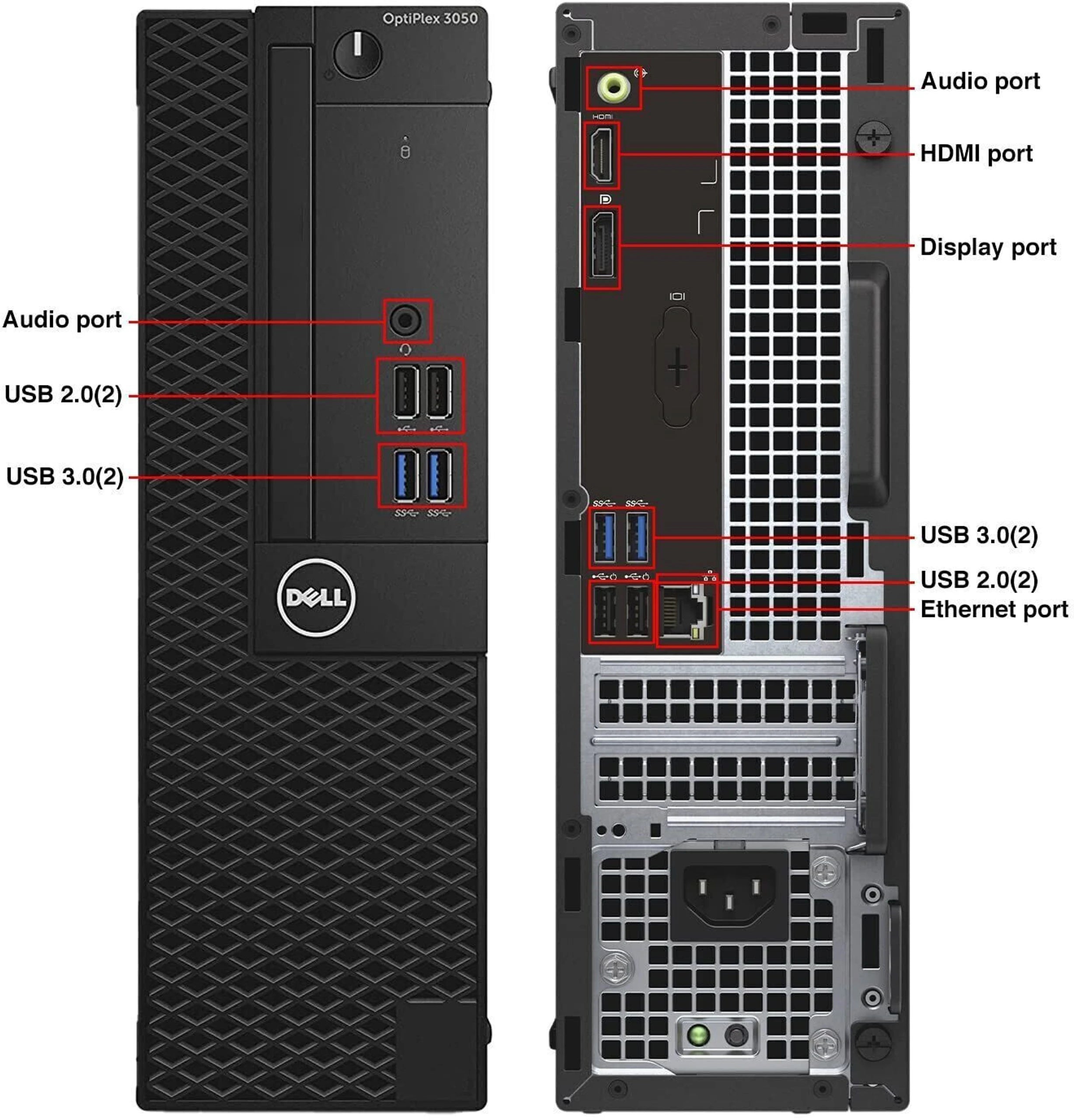 Dell OptiPlex 7050 SFF (Intel Core i5 7th Gen) Certified Refurbished Desktop – Like New, No Scratches | 8GB RAM, 512GB SSD | Small Form Factor | 3 Years Warranty