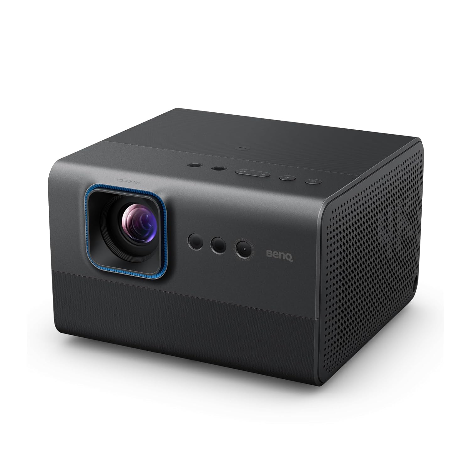 Black BenQ gp520 projector on a white background