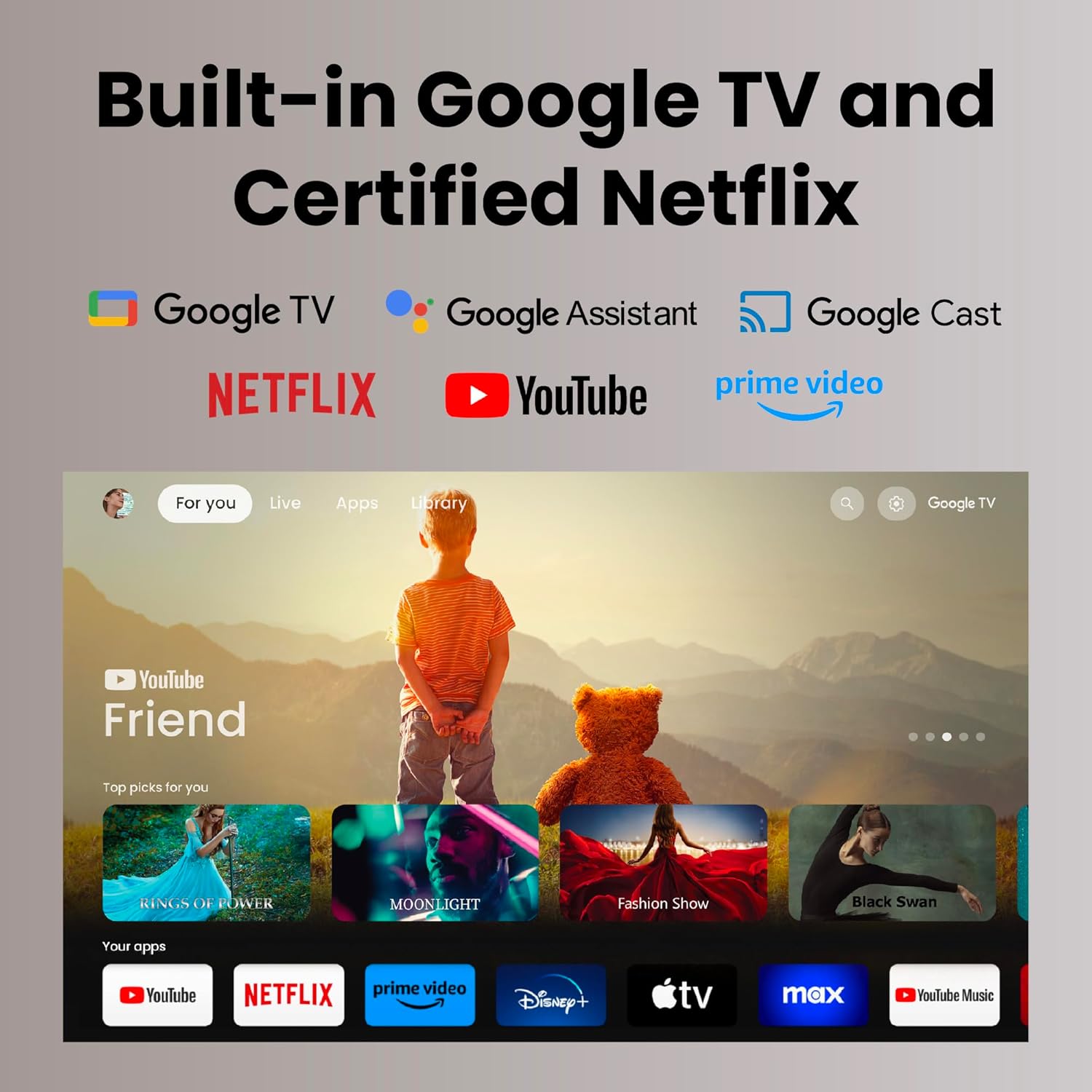 Home theater setup with BenQ GP520 4K projector supporting up to 200 inch screen size